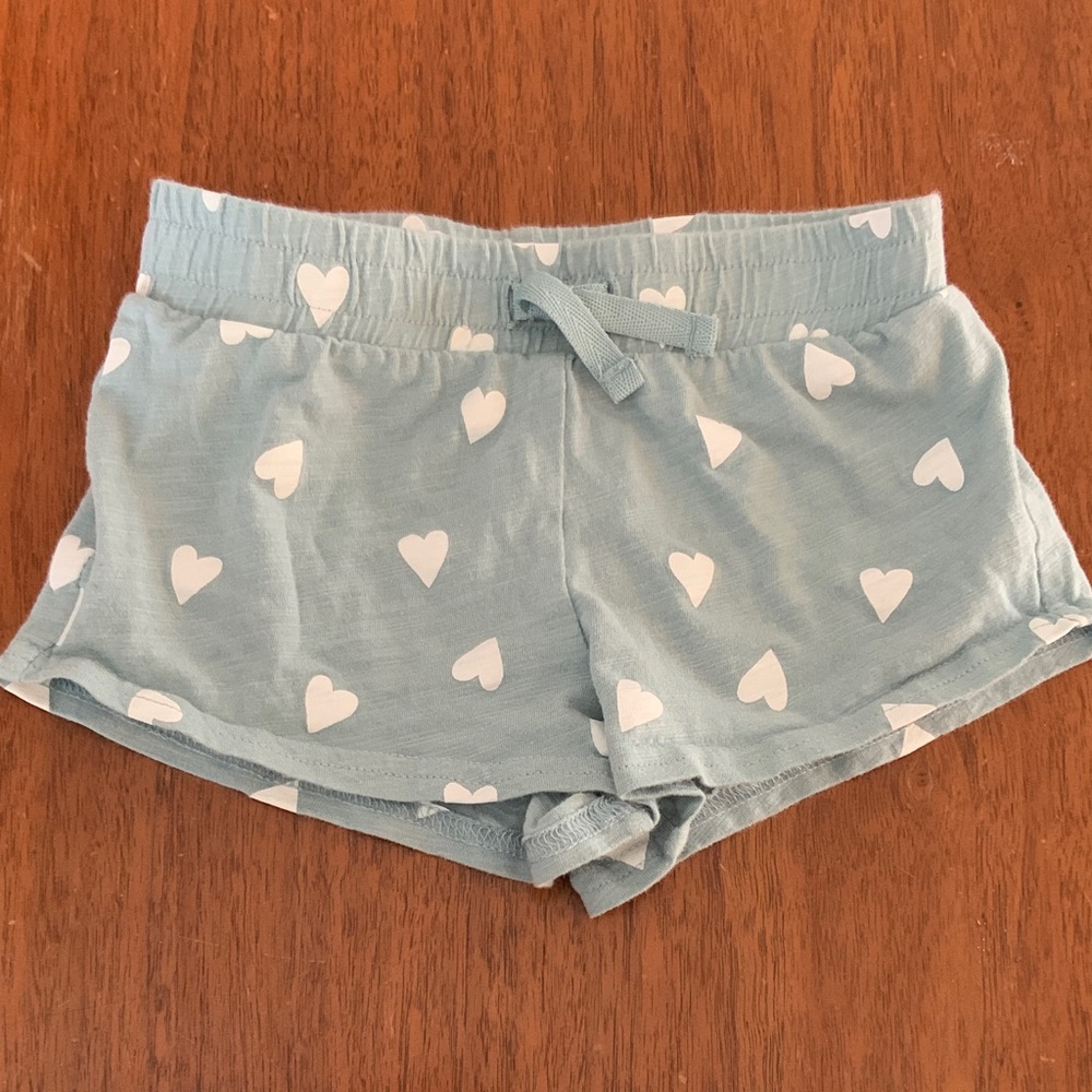 🍓3/$10 Carter's Light Blue Heart Print Girls' Shorts size 18m